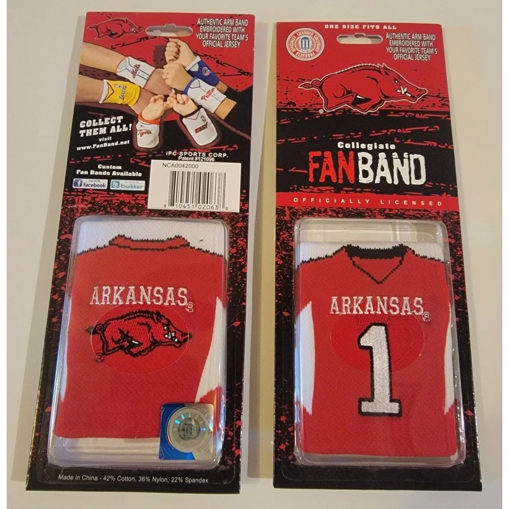 Arkansas Razorbacks College Football/Baseball‎ Fandband/Wristband - Authentic